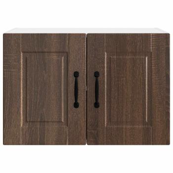 Küchenwandschrank mit Regal Braun Eichen-Optik 60 x 31 x 40 cm