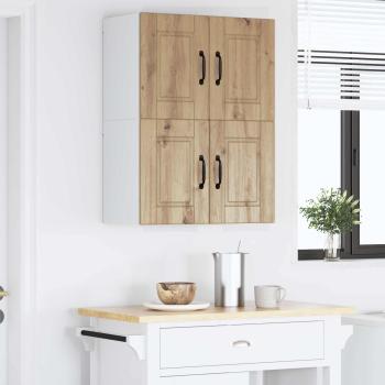 Küchenwandschrank mit Regal 2 pcs Artisan-Eiche 60 x 31 x 40 cm