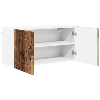 Küchenwandschrank mit Tür Altholz 80 x 31 x 40 cm Holzwerkstoff