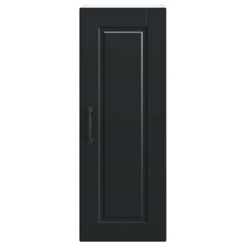 Küchenwandschrank mit Tür Schwarz 30 x 31 x 80 cm Holzwerkstoff