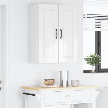 Küchenwandschrank mit Tür 2 pcs Hochglanz Weiß 30 x 31 x 80 cm