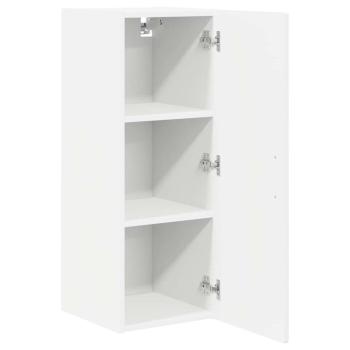 Küchenwandschrank mit Tür 2 pcs Hochglanz Weiß 30 x 31 x 80 cm
