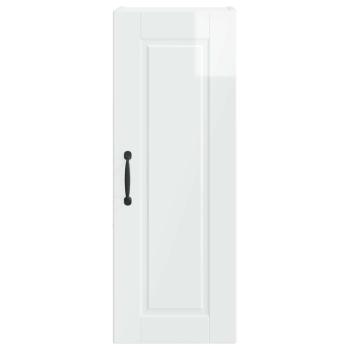 Küchenwandschrank mit Tür 2 pcs Hochglanz Weiß 30 x 31 x 80 cm