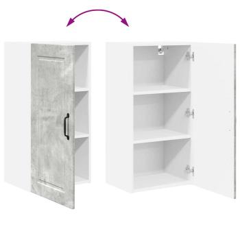 Küchenwandschrank Beton Grau 40 x 31 x 80 cm Holzwerkstoff