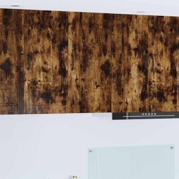 ARDEBO.de - Küchenwandschrank mit Regal Geräucherte Eiche 40 x 31 x 80 cm