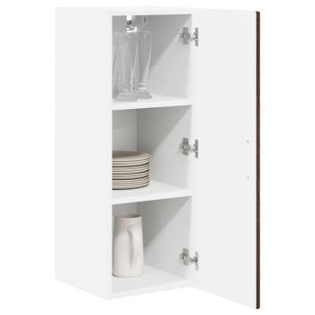 Küchenwandschrank mit Regal Braun Eichen-Optik 40 x 31 x 80 cm