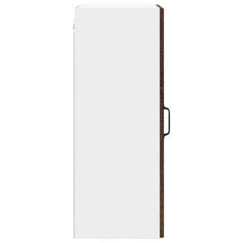 Küchenwandschrank mit Regal Braun Eichen-Optik 40 x 31 x 80 cm