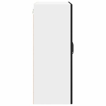 Küchenwandschrank mit Tür Schwarz 60 x 31 x 80 cm Holzwerkstoff