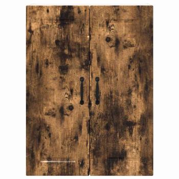 Küchenwandschrank mit Regal Geräucherte Eiche 60 x 31 x 80 cm