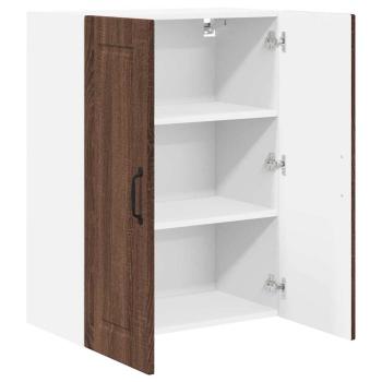 Küchenwandschrank mit Regal Braun Eichen-Optik 60 x 31 x 80 cm