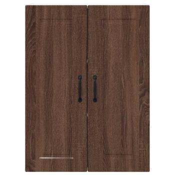 Küchenwandschrank mit Regal Braun Eichen-Optik 60 x 31 x 80 cm