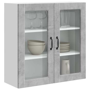 Küchenwandschrank Beton Grau 80 x 31 x 80 cm Holzwerkstoff