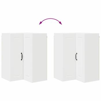 Küchenwandschrank mit Regal Weiß 57 x 57 x 80 cm Holzwerkstoff