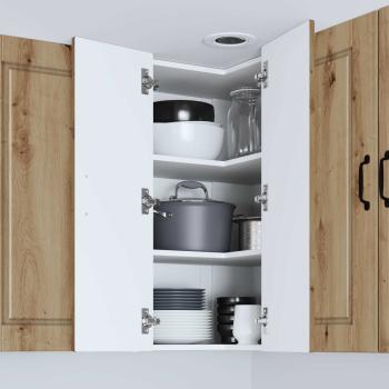 Küchenwandschrank Artisan-Eiche 57 x 57 x 80 cm Holzwerkstoff