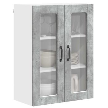 Küchenwandschrank Beton Grau 60 x 31 x 80 cm Holzwerkstoff