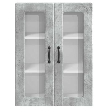 Küchenwandschrank Beton Grau 60 x 31 x 80 cm Holzwerkstoff