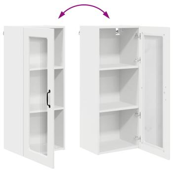 Küchenwandschrank mit Regal Weiß 40 x 31 x 100 cm Holzwerkstoff