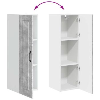 Küchenwandschrank Beton Grau 30 x 31 x 100 cm Holzwerkstoff