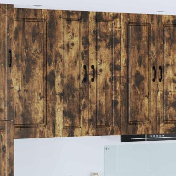 ARDEBO.de - Wandschrank PORTO Geräucherte Eiche 30 x 31 x 100 cm