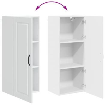 Küchenwandschrank mit Regal Weiß 40 x 31 x 100 cm Holzwerkstoff