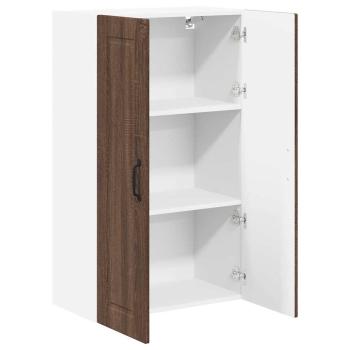 Küchenwandschrank mit Regal Braun Eichen-Optik 60 x 31 x 100 cm