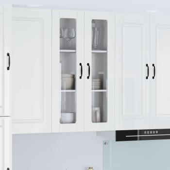 ARDEBO.de - Küchenwandschrank Hochglanz Weiß 60 x 31 x 100 cm Holzwerkstoff