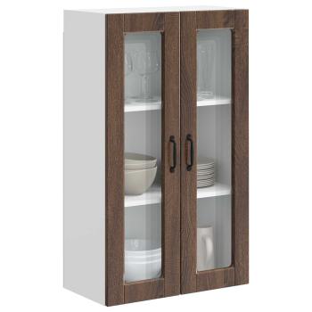 Küchenwandschrank mit Regal Braun Eichen-Optik 60 x 31 x 100 cm