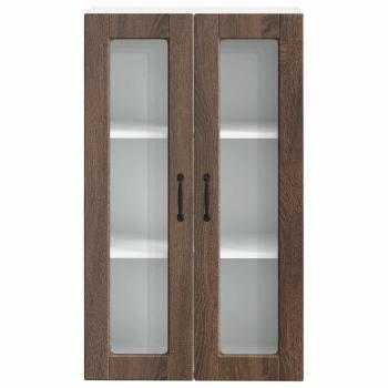 Küchenwandschrank mit Regal Braun Eichen-Optik 60 x 31 x 100 cm
