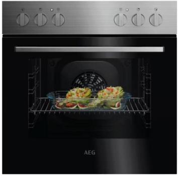 AEG KOMBI2026 EEK: A Herdset mit Glaskeramikkochfeld (OU5AE10CM + TA64RAS6XB), 60 cm breit, 65 L, Edelstahl Antifingerprint (801419448)