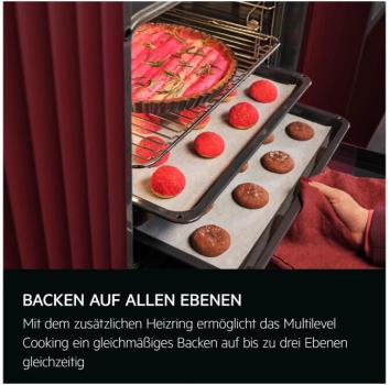 AEG KOMBI2026 EEK: A Herdset mit Glaskeramikkochfeld (OU5AE10CM + TA64RAS6XB), 60 cm breit, 65 L, Edelstahl Antifingerprint (801419448)