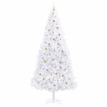 Künstlicher Weihnachtsbaum Weiß 300 cm PVC und Stahl