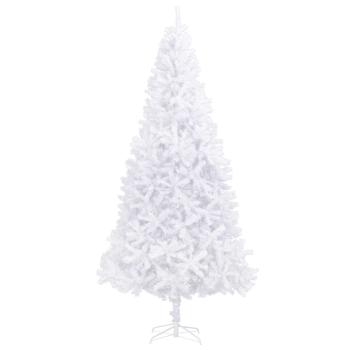 Künstlicher Weihnachtsbaum Weiß 300 cm PVC und Stahl