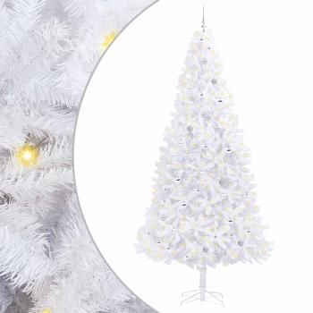 Künstlicher Weihnachtsbaum Weiß 300 cm PVC und Stahl
