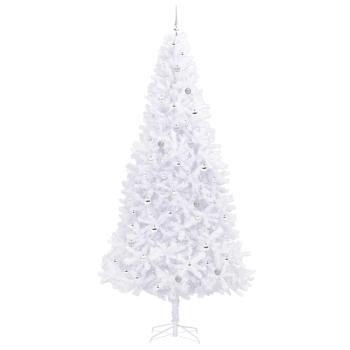 Künstlicher Weihnachtsbaum Weiß 300 cm PVC und Stahl
