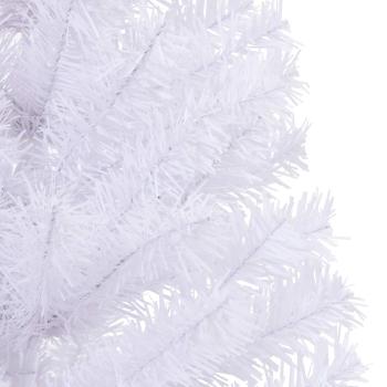 Künstlicher Weihnachtsbaum Weiß 120 cm PVC und Stahl