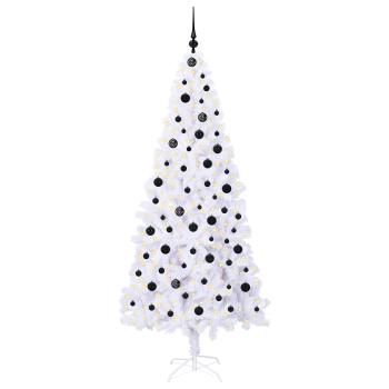 Künstlicher Weihnachtsbaum Weiß 210 cm PVC und Stahl