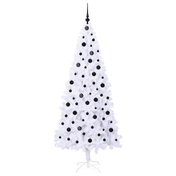 Künstlicher Weihnachtsbaum Weiß 210 cm PVC und Stahl
