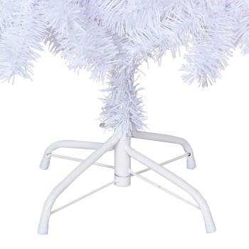 Künstlicher Weihnachtsbaum Weiß 120 cm PVC und Stahl