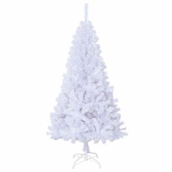 Künstlicher Weihnachtsbaum Weiß 120 cm PVC und Stahl