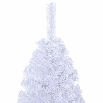 Künstlicher Weihnachtsbaum Weiß 210 cm PVC und Stahl