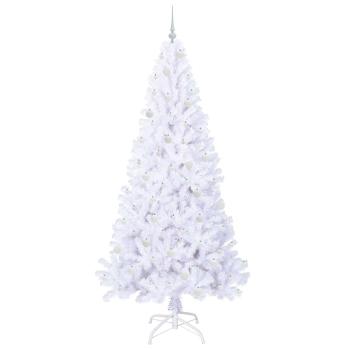 Künstlicher Weihnachtsbaum Weiß 240 cm PVC und Stahl