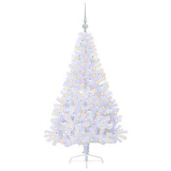 Künstlicher Weihnachtsbaum Weiß 150 cm PVC und Stahl