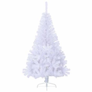 Künstlicher Weihnachtsbaum Weiß 150 cm PVC und Stahl