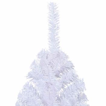 Künstlicher Weihnachtsbaum Weiß 210 cm PVC und Stahl