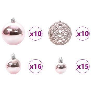 Künstlicher Weihnachtsbaum Weiß 210 cm PVC und Stahl