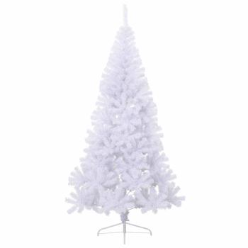 Künstlicher Weihnachtsbaum Weiß 240 cm PVC und Stahl