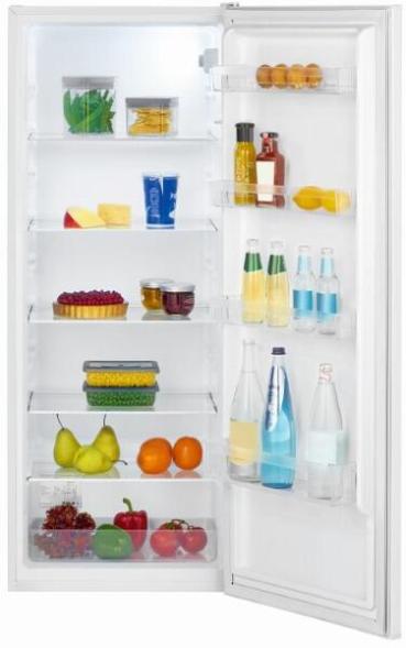 Bomann VS 7363 Vollraumkühlschrank, 54,5 cm breit, 242 L, LED Innenraumbeleuchtung, stufenlose Temperaturregelung, weiß (773630)