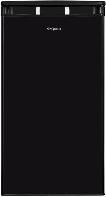 ARDEBO.de Exquisit KS85-V-091E Vollraumkühlschrank, 45 cm breit, 75 L, LED Beleuchtung, 1 Gemüseschublade, schwarz (PV)