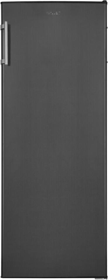 Exquisit KS320-V-H-040E Stand Vollraumkühlschrank, 54,4 cm breit, 242 L, LED Beleuchtung, Inoxlook-az