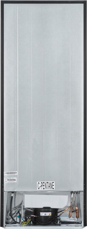 Exquisit KS320-V-H-040E Stand Vollraumkühlschrank, 54,4 cm breit, 242 L, LED Beleuchtung, Inoxlook-az